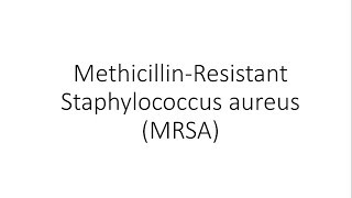 Methicillin Resistant Staphylococcus aureus MRSA  Microbiology [upl. by Sirdi773]