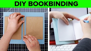 DIY Hard Cover Bookbinding [upl. by Einahets321]