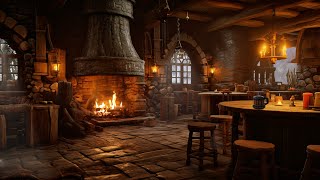 Night at The Witchers Tavern Medieval Fireside Music Ambience and a Taste of Medieval Times [upl. by Appel]