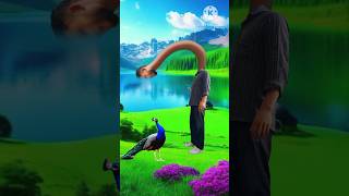 Artificial peacock water transport special effects  3D effect shorts youtubeshorts vfxhd 3d [upl. by Avaria401]