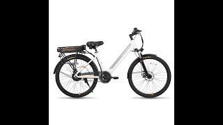 Hiland 26quot Electric Commuter Bike Assembly Video  English Version [upl. by Aicined]