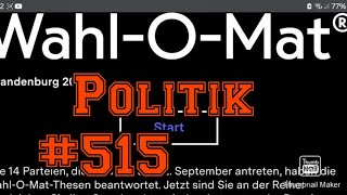 Politik515 Wahlomat Brandenburg 2024 [upl. by Rashidi]