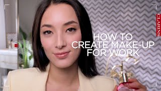 How to create makeup for work  Clarins [upl. by Thinia]