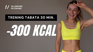 WYZWANIE JESIEŃ 🔥1 Trening odchudzający TABATA 300 KCAL [upl. by Acinnej446]