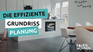 Haus bauen Grundriss planen  Haustour Tipps für eine effiziente Grundrissplanung  Platz sparen [upl. by Eliak]