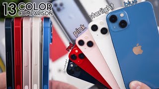 iPhone 13 All Colors InDepth Comparison Which is Best [upl. by Eelatsyrc]