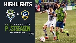 Highlights Seattle Sounders FC vs LA Galaxy  Western Conference Knockout Round [upl. by Gutow]