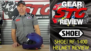 Shoei RF1400 Helmet Review  Sportbike Track Gear [upl. by Sadirah]