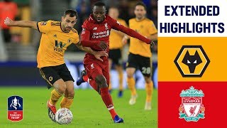 Neves Strike Secures Win  Wolves 21 Liverpool  Extended Highlights  Emirates FA Cup 201819 [upl. by Euell]