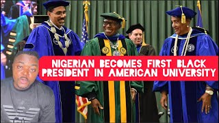 Wow This Nigerian Becomes the first Black President in America New York State University [upl. by Ancilin]