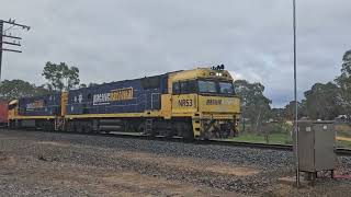 1PM5 PN quotLinfox Expressquot Perth to Melbourne 1645 11924 Great Western VIC [upl. by Anauqahs]