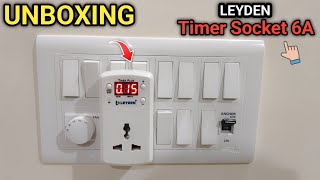 Leyden TMPLG 6A Timer Plug Socket Automatic Off  Unboxing amp Testing  Best Timer Socket for Home [upl. by Carvey]