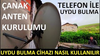 Uydu çanak anten kurulumu ayarlama  Cep telefonundan uydu bulma ayarlama  Uydu sinyal bulucu [upl. by Aruasor]