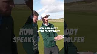 How a caddy speaks to their golfer 🏌️ [upl. by Cyprio23]