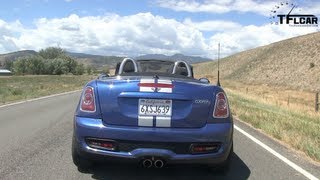 2013 MINI Cooper S Roadster 060 MPH Quick Take Drive amp Review [upl. by Lleon]