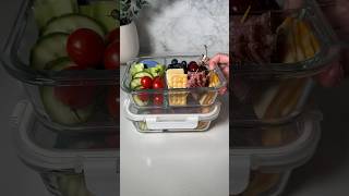 Packing Adult Lunchables 🤤🍇🥒🧀 asmr mealprep lunchbox [upl. by Htenay502]