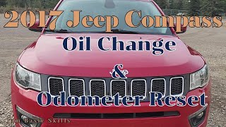 2017 Jeep Compass 24L  Oil Change amp Odometer Reset [upl. by Entruoc]