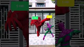 SpiderMan Punch  Spiderman transforms into Super SpiderMan and fights evil short spiderman [upl. by Enohs]