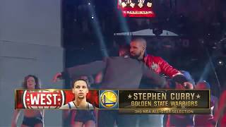 NBA 2016 AllStar Game Toronto  Player Introductions starters and bench HD [upl. by Yenettirb822]