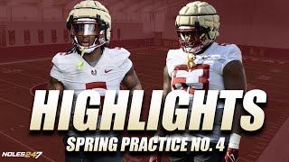 FSU Football Spring Practice  Day 4 Highlights [upl. by Lewert397]