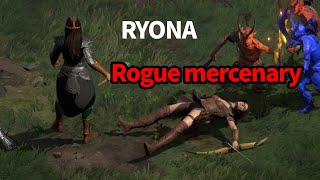 Ryona rogue mercenary Diablo 2 resurrected [upl. by Nillor]