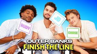 Outer Banks Cast Plays Finish The Line [upl. by Teresita504]