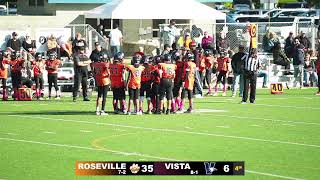 Jr Midget Football  Roseville vs Vista 2nd Half [upl. by Alcock635]