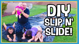 DIY SLIP N SLIDE [upl. by Aoh58]