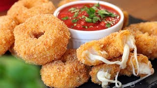 Cheese Onion Rings  How Tasty Channel [upl. by Blau67]