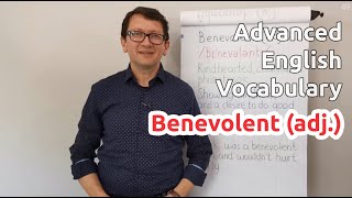 Benevolent adj  Advanced English Vocabulary  One Minute Videos [upl. by Hofmann]