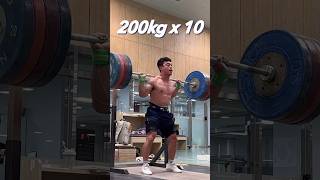 back squat 200kg x 10 [upl. by Latsyek]