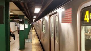 MTA NYC Subway 4 5 6 N R W trains at Lexington Ave  59 St [upl. by Elizabeth]