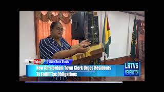 New Amsterdam Town Clerk Urges Residents To Fulfill Tax Obligations [upl. by Enerol]