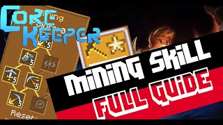 How to Level Mining fast  All Skills Explained  core keeper early access [upl. by Epperson]