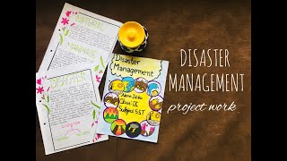 Disaster Management Project I Social Science I Class 9th [upl. by Hanid]