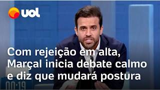 Debate SBT Com rejeição em alta Pablo Marçal diz que mudará de postura Já mostrei pior versão [upl. by Aneeuqahs]