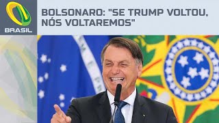 Bolsonaro é recebido por apoiadores em Maceió e afirma quotSe Trump voltou nós voltaremosquot [upl. by Welbie]