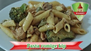 Koken met Mo Academy  Recept Pasta met romige kip [upl. by Nipha684]