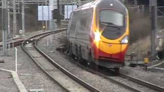 Virgin Pendolino tilting at speed [upl. by Yttel727]