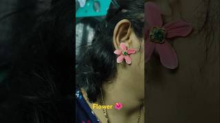 Flower Earrings Hacks flowers shorts ytshortshack KushithaVlogsu5v [upl. by Billen]