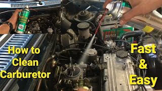 Basic carburetor cleaning using carburetor cleaner Kia prideFord festiva [upl. by Idnarb293]