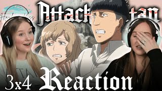 Trust  ATTACK ON TITAN  Reaction 3x4 [upl. by Adrea]