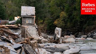 New Footage Captures Extreme Damage Caused By Hurricane Helene Across Western North Carolina [upl. by Kryska926]