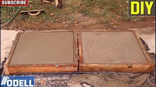 How to make DIY Concrete Pavers with Exposed Aggregate  Sand Wash Finish and Sealed [upl. by Schulz]