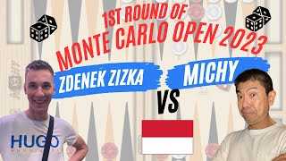 1st round of Monte Carlo Open 2023 vs Zdenek Zizka [upl. by Eimot]