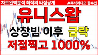 유니스왑 전망 상장빔 이후 급락가능성 저점찍고 1000 폭등한다 이거를 노리셔야되요 [upl. by Ellessig]