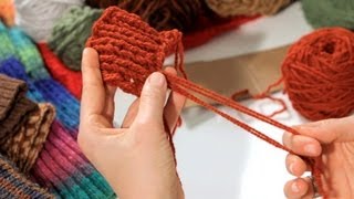 How to Add Fringe to a Scarf  Knitting [upl. by Magan]