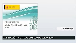 Oferta de Empleo Público 2016 II  MasterD [upl. by Atel]