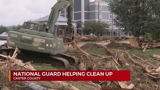 National Guard helps clear debris in Carter County [upl. by Pember]