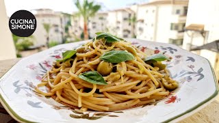 Spaghetti alla Puttanesca in bianco e Limone  Tutta la freschezza del buono [upl. by Ilegna]